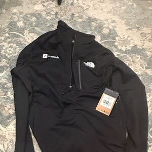 The North Face Black Logo Quarter-Zip Pullover